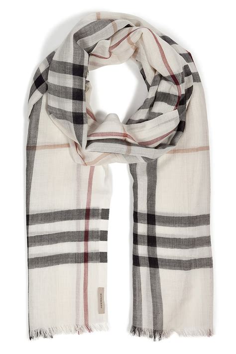 burberry scarf gauze giant check|Burberry Giant Check Gauze Scarf .